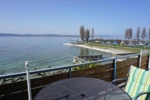 Blick auf die Hafenmole